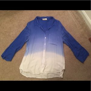 Bella Dahl ombré button front shirt